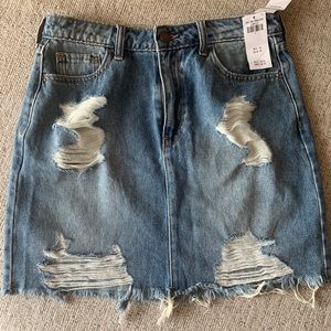 Hollister denim skirt